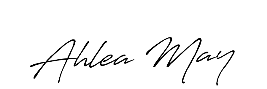 Use a signature maker to create a handwritten signature online. With this signature software, you can design (Antro_Vectra_Bolder) your own signature for name Ahlea May. Ahlea May signature style 7 images and pictures png